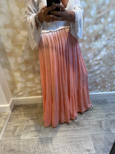 Ombre Cheesecloth Maxi Dress