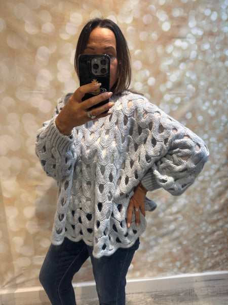 Studio Chunky Knit  Wave Jumper