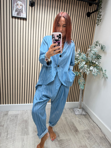 ID 2 Piece Pinstripe set - Trousers / Jacket