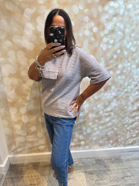 Boxy textured T-Shirt