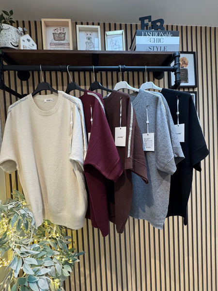 Soft Knit Jumper with embellished trim