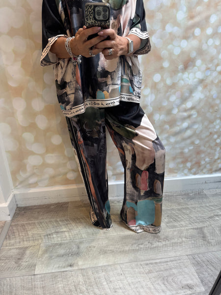 Riviera silky Palazzo trousers /Tunic