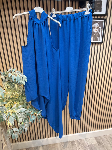 Crinkle Palazzo trousers /Halter-neck top