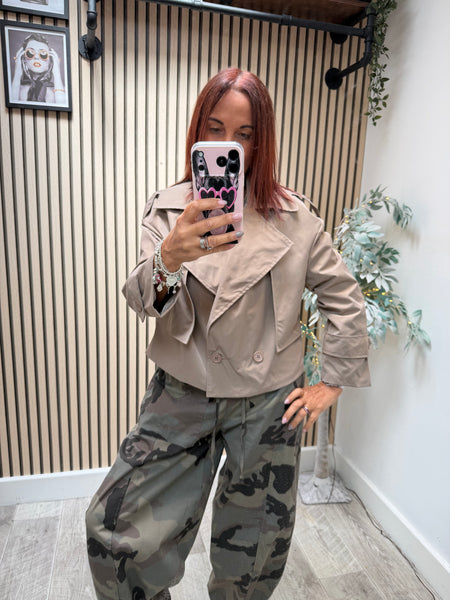 Cropped Trench Coat