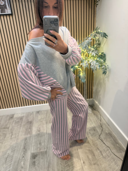 Striped Palazzo / Top   set