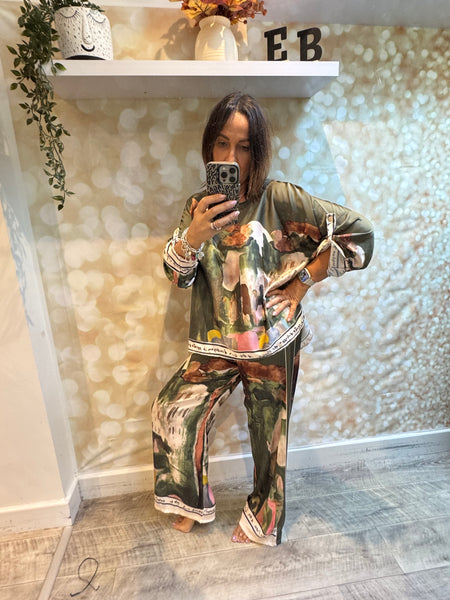 Riviera silky Palazzo trousers /Tunic