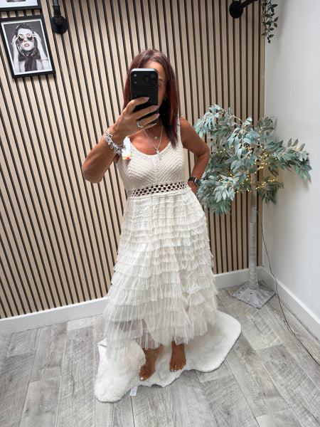 Crochet / Tulle Dress