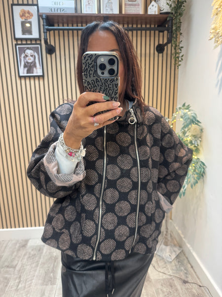 Double Zip Cropped Jacket