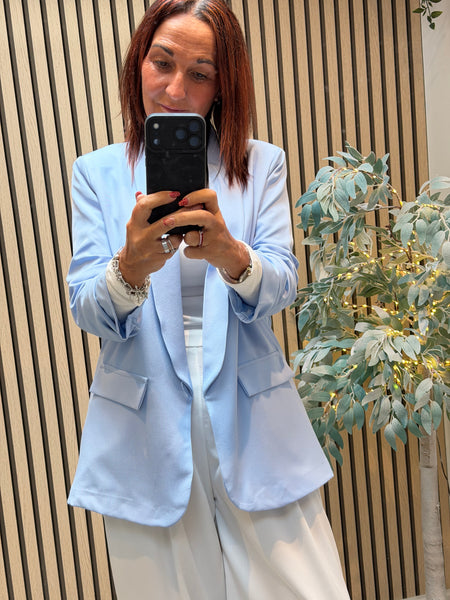 Rouched Sleeve Blazer