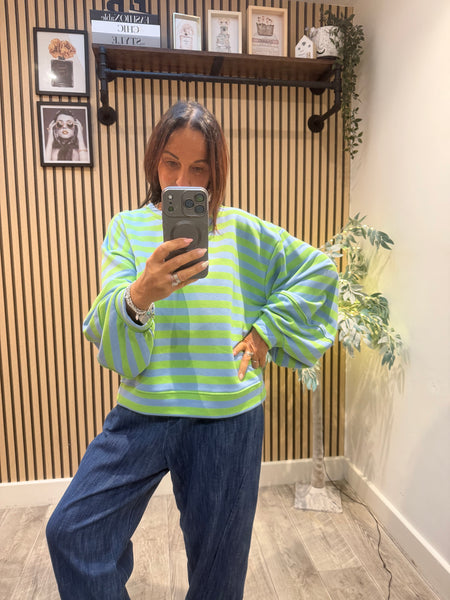 Candy Stripe Sweatshirt