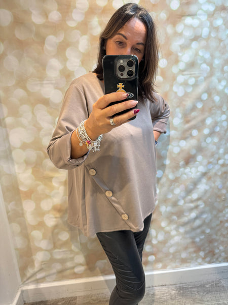 Scuba Button Swing Top