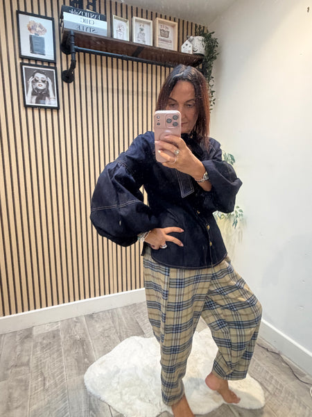 Studio Denim Puff sleeve shirt