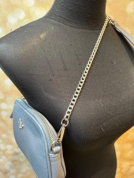Across body Bee Bag with chain Strap