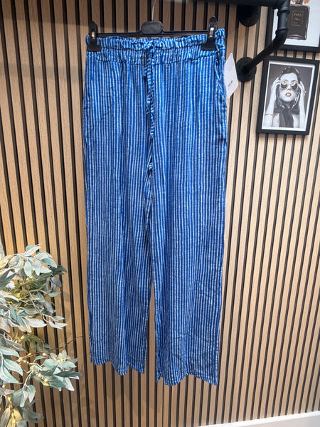 Linen mix Palazzo  trousers