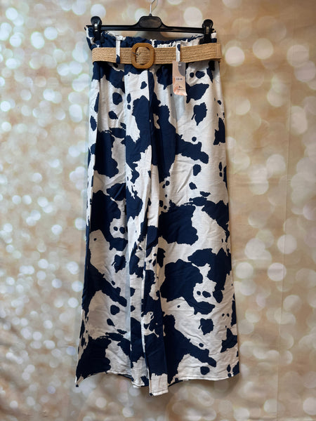 Cow Print Palazzo  trousers