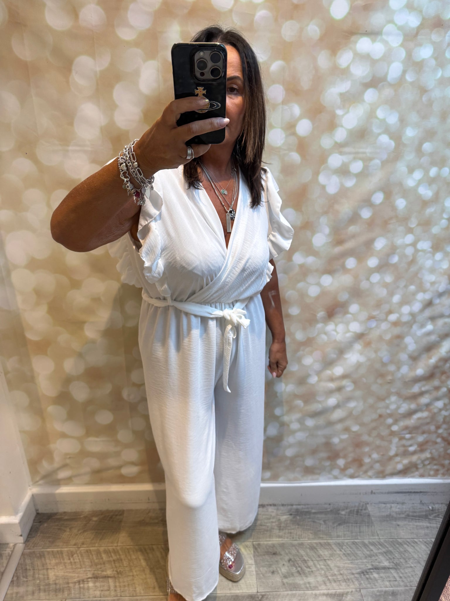 Wrap Over Palazzo Jumpsuit
