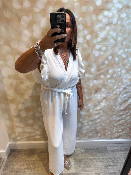 Wrap Over Palazzo Jumpsuit