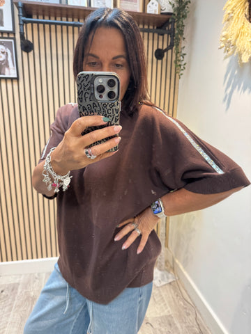 Soft Knit Jumper with embellished trim