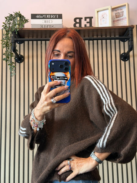 Striped sleeve Jumper