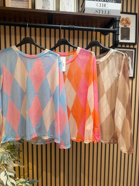 Curve Sheer Layering Top