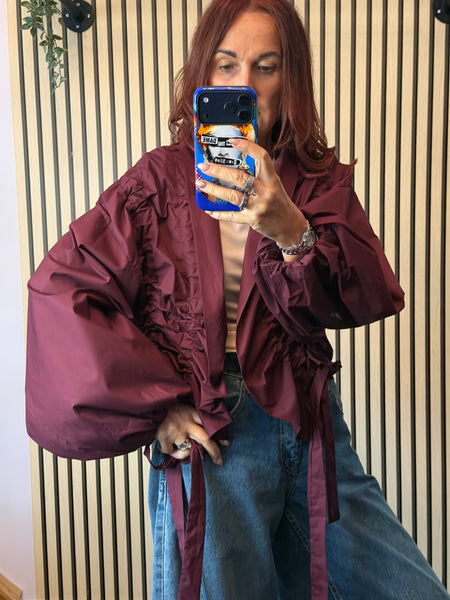 Rouched front jacket