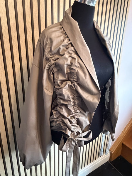 Rouched front jacket