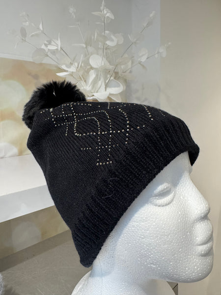 Pom Pom / embellished Bob hat