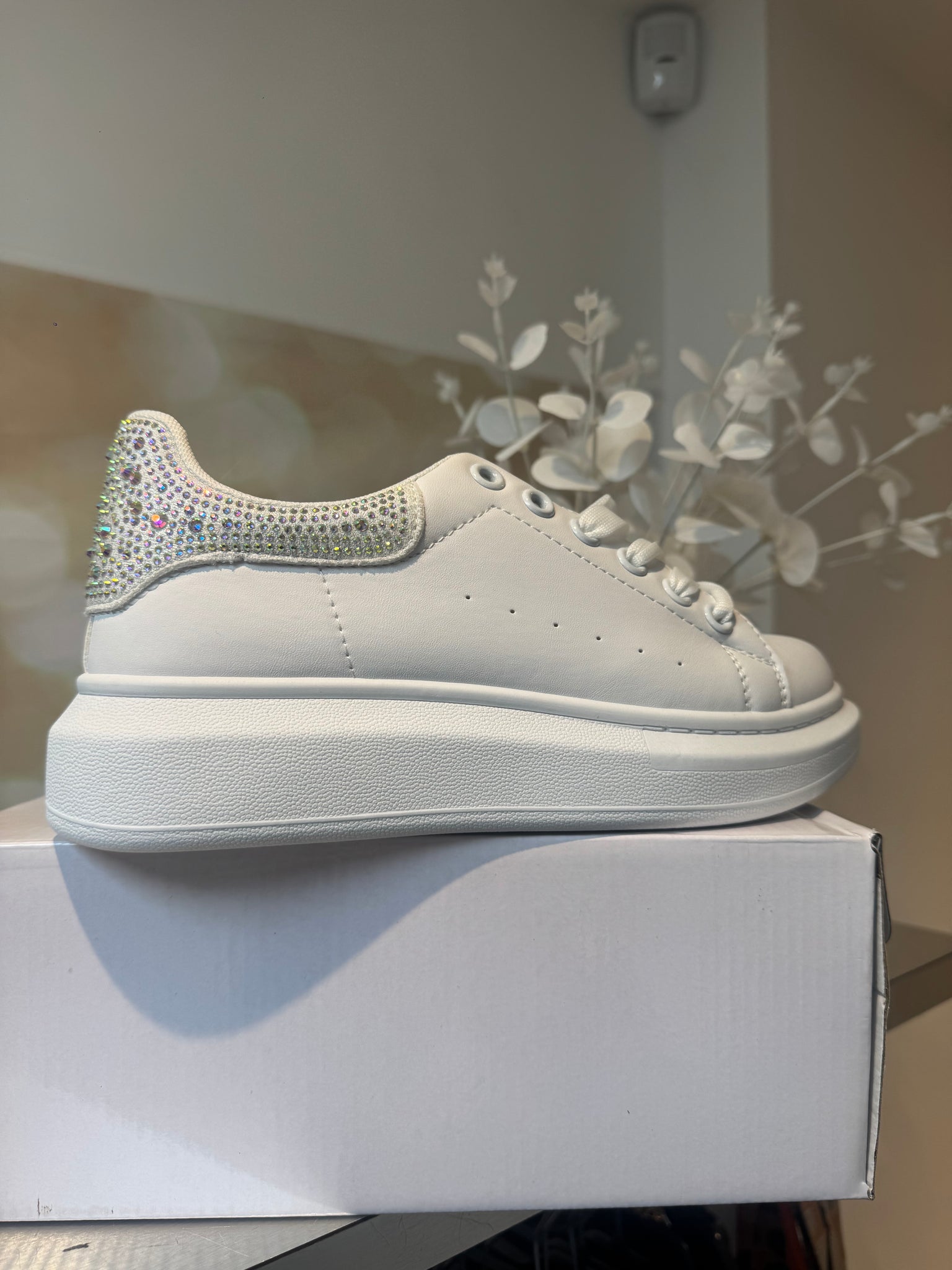 Chunky Sole Embellished Trainer