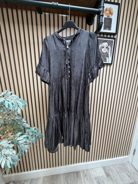 Denim tiered Dress