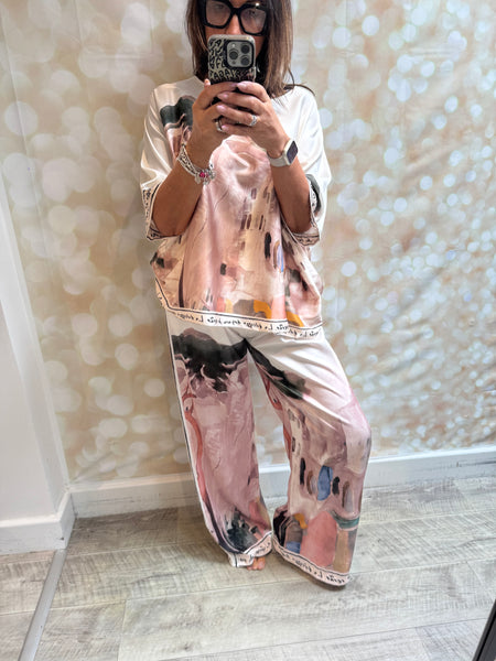 Riviera silky Palazzo trousers /Tunic