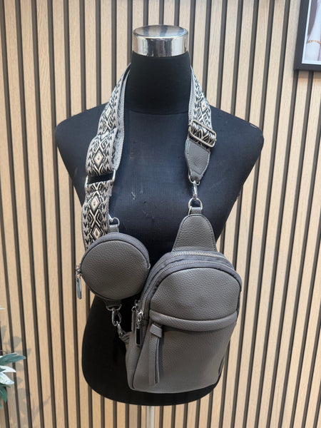 Small Across body Bag with tapestry strap