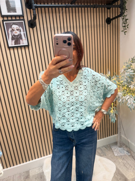 Floral crochet Jumper