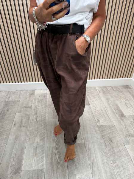 Magic Camo Belted Trousers