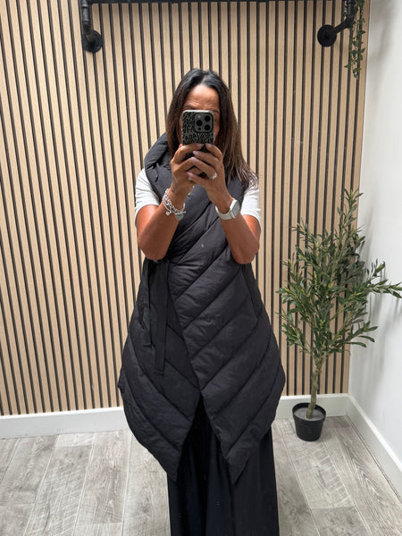 Fly Asymetric Quilted Gilet
