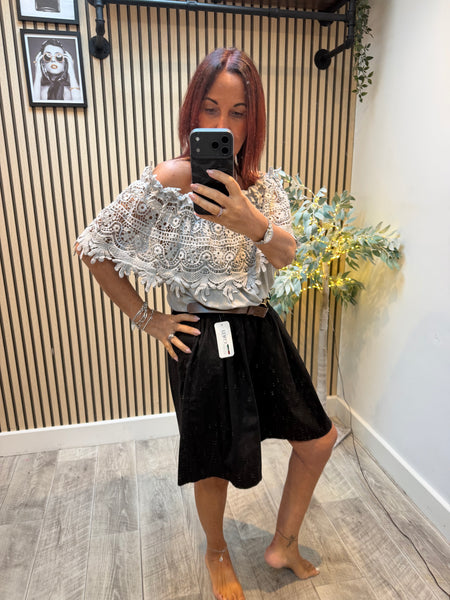 Bardot Lace top