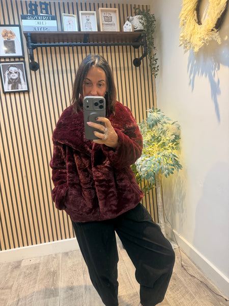 Soft Fur Cropped Jacket