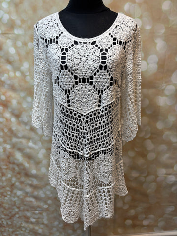 Crochet sheer Dress