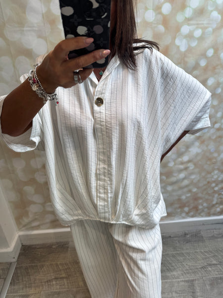 Curve Pinstripe Trouser Set