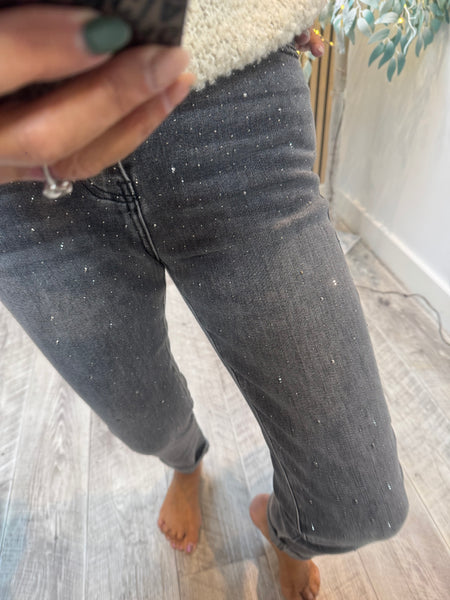 Diamante G Smack Mom Fit Jeans