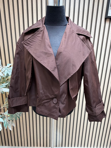 Cropped Trench Coat