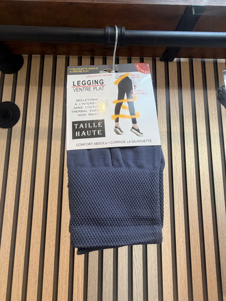 Fleece lined stretch seem less leggings - Regular