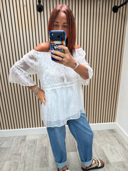 Bardot Sheer Silky Top