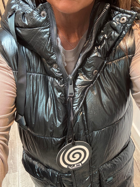 Fly Metallic Quilted Gilet