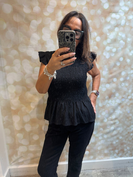 Studio shirred top