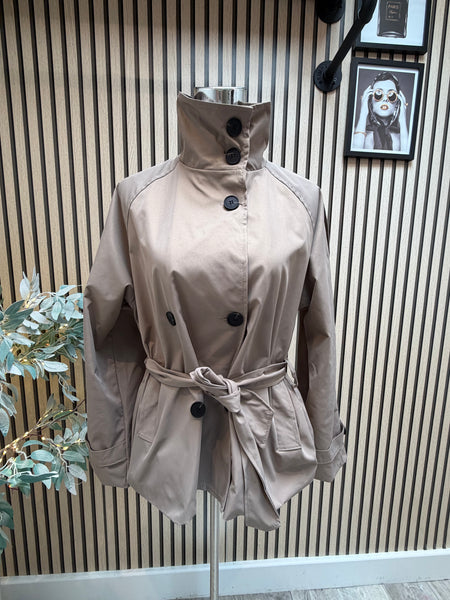 Short Belted Trench Coat