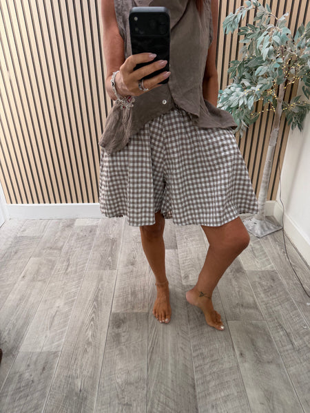 Gingham floaty  Shorts