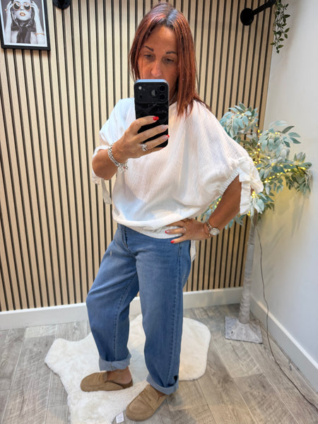 Shimmer Top with Elasticated waist