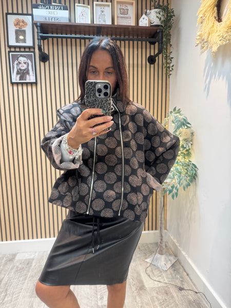 Double Zip Cropped Jacket