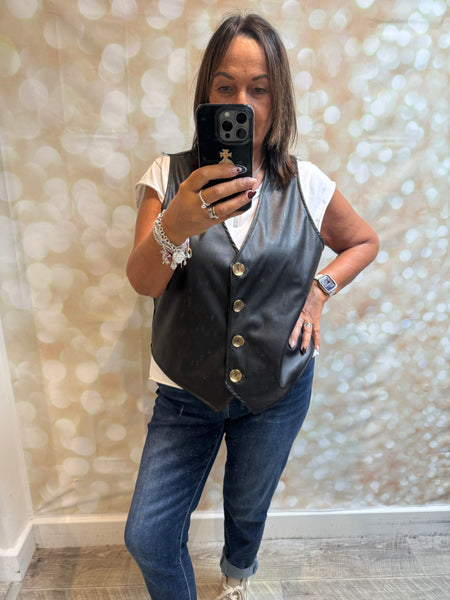 Studio Pleather Waistcoat