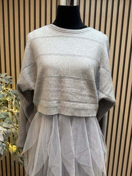 2 Piece Ruffle Tulle Dress/Jumper Set